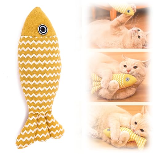 LTSQIN Katzenminzen Spielzeug, Catnip Toys Cute Fish Shaped cat Toys Are Indoor cat Exercise Interactive Kicking Toys Soft and Suitable for All Breeds of Cats LTSQIN Katzenminzen Spielzeug, Catnip Toys Cute Fish Shaped cat Toys Are Indoor cat Exercise Interactive Kicking Toys Soft and Suitable for All Breeds of Cats von LTSQIN
