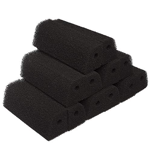 LTWHOME Aquarium Aktivkohle Schwämme Kompatibel mit Ferplast Bluclear 05 Sponges passend für Bluwave Internal Filter (12 Stück) von LTWHOME