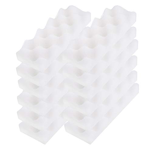 LTWHOME Bio Foam Filter Pads Passend für Fluval Bio-Foam Max 07 Canister Filter 206/207 & 306/307 (12 Stück) von LTWHOME