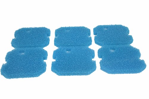 LTWHOME Blauer Rauher Filterschwamm Passend für Eheim Professional 2 2226/2326/ 2026/2128 und Experience 350(6 Stück) von LTWHOME