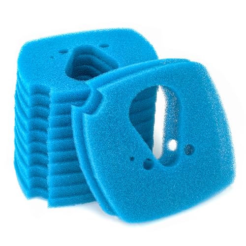 LTWHOME Blauer Rauher Filterschwamm Passend für Eheim Professional 3 Vorfiltermatte 2080/2180 (12 Stück) von LTWHOME