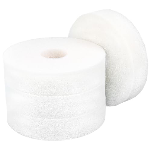 LTWHOME Filterschwamm Passend für Laguna Pressure Flo 8000, Weiß (12 Stück) von LTWHOME