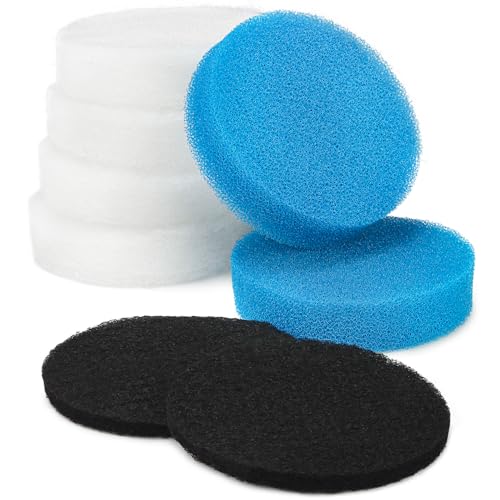 LTWHOME Kohlefilter, Grobfilter und Feinfilter Pads Serie Passend für Eheim Classic 2213/250 2616131 (48 Stück) von LTWHOME