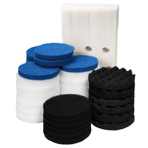 LTWHOME Schaumfilter, Feinfilter, Kohlefilter, Bio-Schaumfilter und Polierpads Serie Passend für Fluval FX5 (Packung mit 42) von LTWHOME