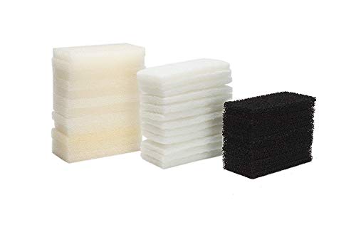 LTWHOME Schaumfilter, Kohlefilter und Polyesterfilter Serie Passend f¨¹r Fluval U2 Filter(Packung mit 36) von LTWHOME