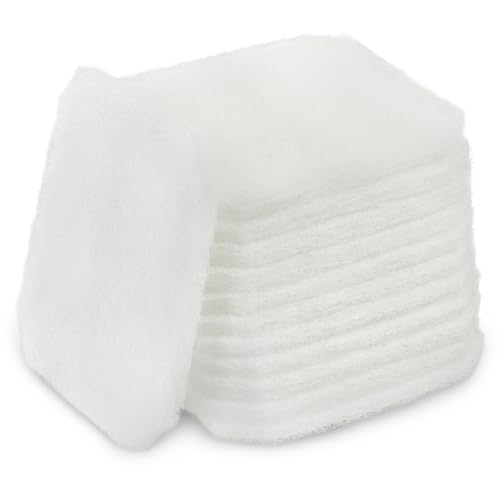LTWHOME Vlies Pdas passend für JBL SymecPad Cristal Profi, e 150X/e 190X, Fleece Pad (12 Stück) von LTWHOME