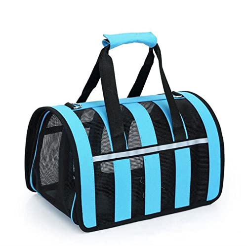 FIONEL Haustier Transport Hundebeutel, atmungsaktives und atmungsaktives Mesh, tragbar und faltbar, GeeignetFrei Pet Langstrecken-Reiseverkehr Taschenträger (Color : Rood, Size : Large) von LUCBEI