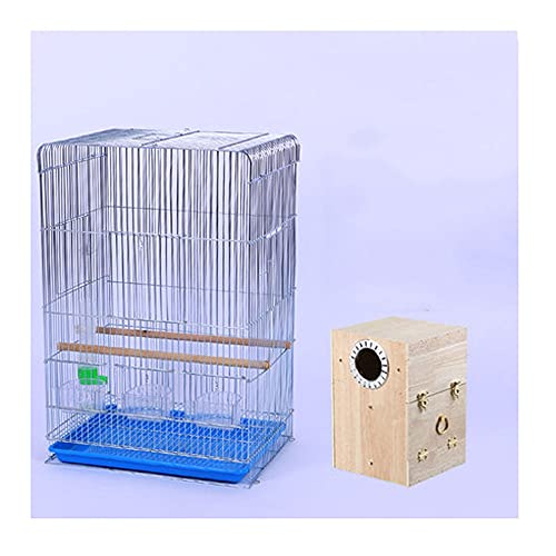 Vogelkäfig Plattierungsprozess Vogelkäfig Große Tiger Haut Pfingstroy Cockatiel Vogelkäfig Zierzuchtkäfig for Fliegende Haustiere, Finken Finkenkäfig (Color : D) von LUCBEI