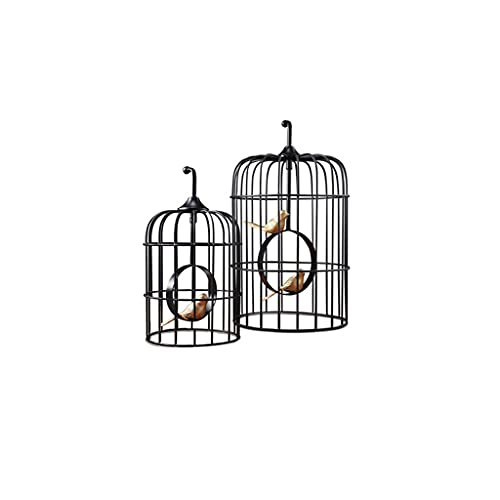 Vogelkäfig Retro Kreativer Schmiedeeiser-Vogelkäfig mit Griffen, Dome-Requisiten, Vogelkäfige können in Innenräumen und draußen verwendet Werden Finkenkäfig (Size : C) von LUCBEI