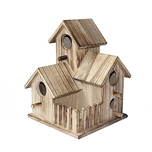 Vogelkäfig Vogelkäfig Zuchtbox Schwarz Phoenix Tiger Haut Pfingstrose Papagei Vogelhaus Outdoor Vogel Nest Vogel Käfig Retro Vogel Nest Finkenkäfig (Size : B) von LUCBEI