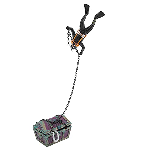 LUCKDANO Aquarium Treasure Box, Fischboxzubehör Aquarium Dekorationen Ornament Treasure Diver Action Figur Dekoration für Heimfischbox Kunsthandwerk Dekoration LUCKDANO Aquarium Treasure Box, Fischboxzubehör Aquarium Dekorationen Ornament Treasure Diver Action Figur Dekoration für Heimfischbox Kunsthandwerk Dekoration von LUCKDANO