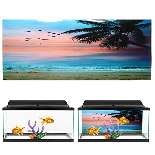LUCKDANO Aquariumhintergrund, Bärtiges Drachenzubehör Terrarium Hintergrund PVC Klebstoff Am Meer Sonnenuntergang Wolken Muster Aquarium Hintergrundposter Aufkleber für Fischboxdekoration (61 * 30CM) LUCKDANO Aquariumhintergrund, Bärtiges Drachenzubehör Terrarium Hintergrund PVC Klebstoff Am Meer Sonnenuntergang Wolken Muster Aquarium Hintergrundposter Aufkleber für Fischboxdekoration (61 * 30CM) von LUCKDANO