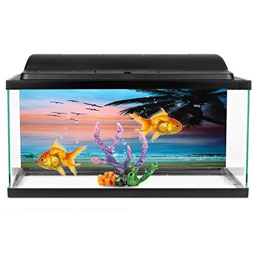 LUCKDANO Aquariumhintergrund, Bärtiges Drachenzubehör Terrarium Hintergrund PVC Klebstoff Am Meer Sonnenuntergang Wolken Muster Aquarium Hintergrundposter Aufkleber für Fischboxdekoration (61 * 41CM) LUCKDANO Aquariumhintergrund, Bärtiges Drachenzubehör Terrarium Hintergrund PVC Klebstoff Am Meer Sonnenuntergang Wolken Muster Aquarium Hintergrundposter Aufkleber für Fischboxdekoration (61 * 41CM) von LUCKDANO