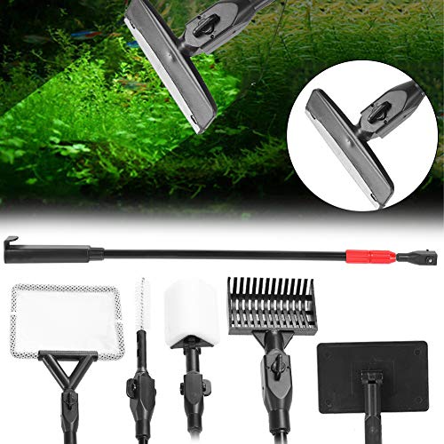 LUCKDANO Aquariumreinigungswerkzeuge, Aquariumreinigungskit Aquarium Glasputzer 6 in 1 Aquarium -Reinigungsset Verstellbarer Langgang Fischbox Pinsel Reiniger für Acrylglasbox LUCKDANO Aquariumreinigungswerkzeuge, Aquariumreinigungskit Aquarium Glasputzer 6 in 1 Aquarium -Reinigungsset Verstellbarer Langgang Fischbox Pinsel Reiniger für Acrylglasbox von LUCKDANO