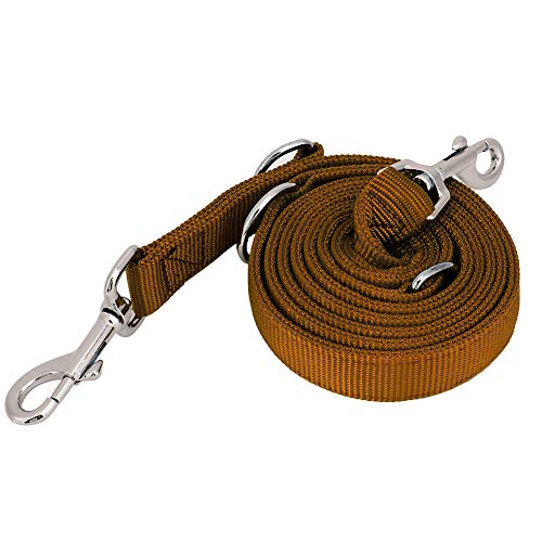 LUCKDANO Doppelte Leine für Zwei Hunde, Doppelte Leine Dual -Hunde - Nylon Flexible Haustierhund Wanderleinen Traktionsseil mit Kette Dual für Mittelgroße und Große Rassen für Zwei (2,5 cm * 200 cm) LUCKDANO Doppelte Leine für Zwei Hunde, Doppelte Leine Dual -Hunde - Nylon Flexible Haustierhund Wanderleinen Traktionsseil mit Kette Dual für Mittelgroße und Große Rassen für Zwei (2,5 cm * 200 cm) von LUCKDANO