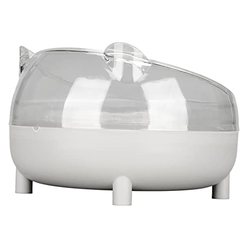 LUCKDANO Erhöhte Hundeblächen, Katze Erhöhte Futterschale Katzenfutter Schüssel Schräg Mund Geneigt (Grey) von LUCKDANO