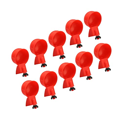 LUCKDANO Hühnerwasserer, Hühnerfuttermittel -Hühnerwasserbecher Automatische Hühnerwasserbecher 10 -pcs T Shirt Fitnes Geflügel Wasserer für Ente, Küken, Gänse, Truthahn, Hasen und Vogel LUCKDANO Hühnerwasserer, Hühnerfuttermittel -Hühnerwasserbecher Automatische Hühnerwasserbecher 10 -pcs T Shirt Fitnes Geflügel Wasserer für Ente, Küken, Gänse, Truthahn, Hasen und Vogel von LUCKDANO