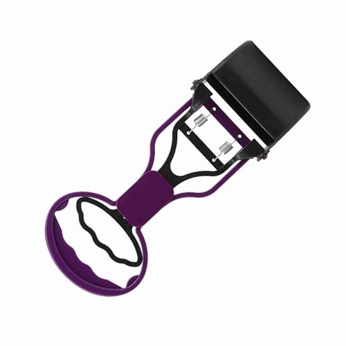 LUCKDANO Hund Pooper Scooper, Poop Picker Up für Hunde Hundekacke Scoop Langgriff Griff Schaufel Pick -Up Werkzeug Tiere Welpen Abfallentferner für Garten, Gras, Kies (Purple) von LUCKDANO