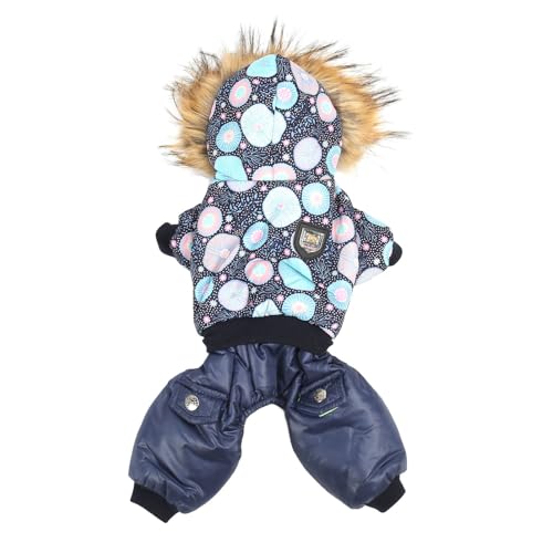 LUCKDANO Hunde Wintermantel, Hundjacken für Mittelgroße Hunde Hundejacke Warme Kapuze Verdickt EIN Stück Haustier Down Down Hundejacke Welpenmäntel für Kleine Mittlere Große (XL) von LUCKDANO