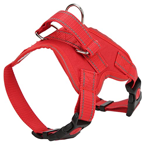 LUCKDANO Hundekabelbaum, Welpengurt und Leine -Set -Training Katzen Wandergabeltier Haustier Sattelkabelbaum mit Einfachem Kontrollgriff Verstellbarer Reflektierender Oxford Haustierkabelbaum für (M von LUCKDANO