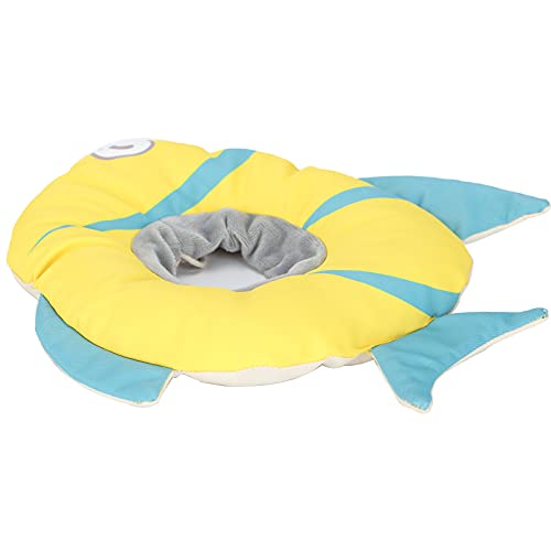 LUCKDANO Katzenkragen, Hundekegel Katzenkegel Aufblasbare Sicherheit Fischform (M) von LUCKDANO