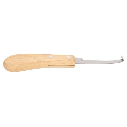 LUCKDANO Professioneller Hufschneider, Rostfrei und Erosionsbeständig, Präzises Design, Hohe Effizienz, Rutschfester Holzgriff, Multifunktionaler Einsatz, Massivholz- und Stahlmaterial, von LUCKDANO