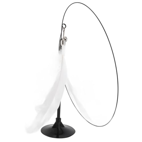 LUCKDANO Saug Cup Cat -Spielzeug für Innenkatzen, Katzenfeder Spielzeug Interaktive Katzenspielzeug Hanging String Katze Selbstunterhaltung Entspannende Katzen Teaser Stick für Kitty Cats Play von LUCKDANO