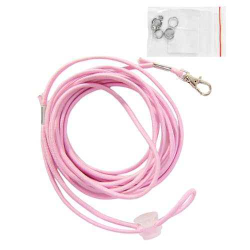 LUCKGONI Ausbruchsichere Papageienleine mit Kordel, elastische Vogelleine mit Metall-Knöchelringen, Haustier-Vogel-Trainingsseil, 3 m LUCKGONI Ausbruchsichere Papageienleine mit Kordel, elastische Vogelleine mit Metall-Knöchelringen, Haustier-Vogel-Trainingsseil, 3 m von LUCKGONI