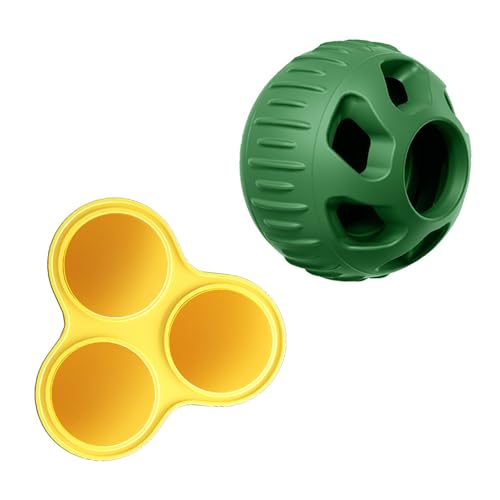 LUCKGONI Kauspielzeug für Hunde, Silikon, befüllbar, Leckerli-Ball, Beißspielzeug für aggressive Kauer, Leckfutter, Spielzeug für Zahntraining LUCKGONI Kauspielzeug für Hunde, Silikon, befüllbar, Leckerli-Ball, Beißspielzeug für aggressive Kauer, Leckfutter, Spielzeug für Zahntraining von LUCKGONI