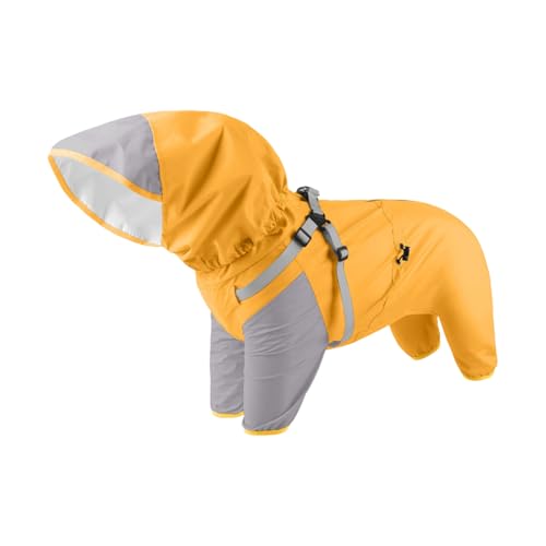 LUCKGONI Wasserdichte Regenjacke mit Kapuze und abnehmbarer Kapuze, verstellbare Haustier-Regenjacken für kleine bis große Hunde, Outdoor-Aktivitäten LUCKGONI Wasserdichte Regenjacke mit Kapuze und abnehmbarer Kapuze, verstellbare Haustier-Regenjacken für kleine bis große Hunde, Outdoor-Aktivitäten von LUCKGONI