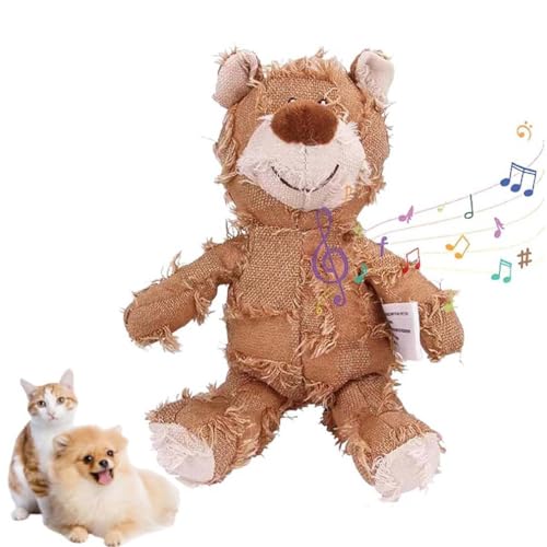 2025 Neuer Bär für starke Kauer, Hundespielzeug Unzerstörbar, Indestructible Bear Dog Toy, Quietschspielzeug Interaktives Spielzeug für Hunde, Plüsch Hundespielzeug für Aggressive Kauer (Braun, L) 2025 Neuer Bär für starke Kauer, Hundespielzeug Unzerstörbar, Indestructible Bear Dog Toy, Quietschspielzeug Interaktives Spielzeug für Hunde, Plüsch Hundespielzeug für Aggressive Kauer (Braun, L) von LUCKKY