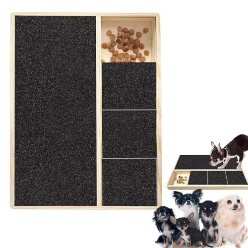 Dog Emery Board Scratcher Treat Box, Kratzbrett für Hunde mit Leckerlibox, Scratch Pad für Nägel, Sandpapierbrett, Alternative Krallenschleifer für Hunde Nagelpflege Dog Emery Board Scratcher Treat Box, Kratzbrett für Hunde mit Leckerlibox, Scratch Pad für Nägel, Sandpapierbrett, Alternative Krallenschleifer für Hunde Nagelpflege von LUCKKY