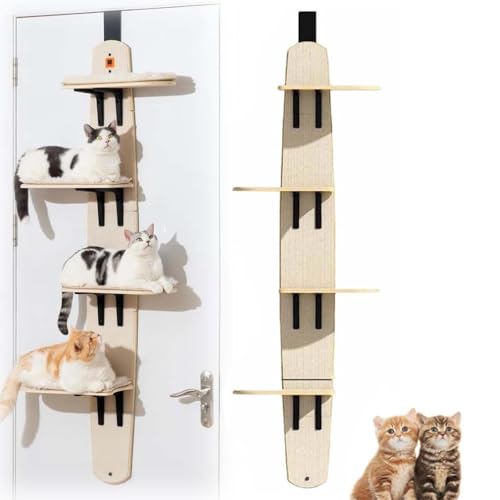 Door Hanging Cat Shelf, Über der Tür Kratzbaum, Wandmontierter Katzenbaum, Türhängender Katzenturm, Katzenregale, Türmontierter vertikaler Katzenbaumturm, Mehrstöckige Tür Hängende Katzenregale Door Hanging Cat Shelf, Über der Tür Kratzbaum, Wandmontierter Katzenbaum, Türhängender Katzenturm, Katzenregale, Türmontierter vertikaler Katzenbaumturm, Mehrstöckige Tür Hängende Katzenregale von LUCKKY