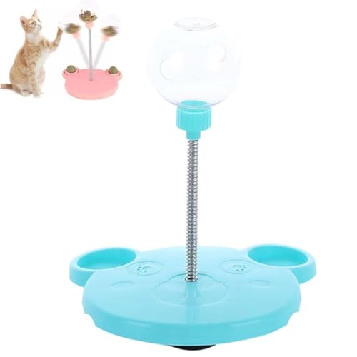 Interaktives Hundespielzeug, Wackelndes Hunde Leckerli Spielzeug, Futterball Für Hundes, Futterautomat Spielzeug Slow Feeder Hund Feeder Ball, Snackball Hund Leckerli Ball für Hunde Katzen (Blau) von LUCKKY