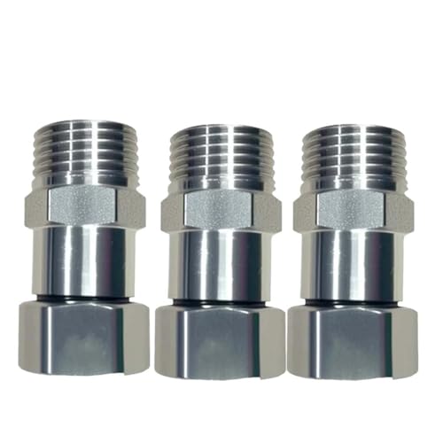 LUCKKY 3 Stück Angle Valve Installation Bracket, Gartenschlauch Schnellverbinder, 1/2GHT Gartenschlauch-Drehverschraubung, Außengewinde Schlauchkupplunge, Gartenschlauch Wasserhahn Nippel Adapter von LUCKKY