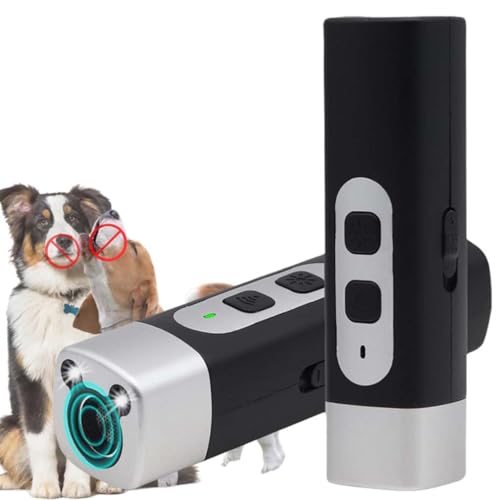 LUCKKY Lifesuny Ultrasonic Dog Repeller, The BarkShield Pro, Antibell für Hunde mit LED-Taschenlampe, Ultraschall Anti Bell Gerät, Wiederaufladbares Handheld Hundetrainings Geräte für Innen Außen (B) LUCKKY Lifesuny Ultrasonic Dog Repeller, The BarkShield Pro, Antibell für Hunde mit LED-Taschenlampe, Ultraschall Anti Bell Gerät, Wiederaufladbares Handheld Hundetrainings Geräte für Innen Außen (B) von LUCKKY