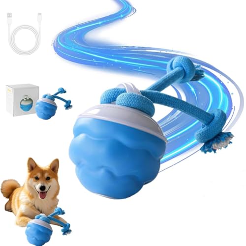 LUCKKY Yobensun Dog Toy, Power Tail 2.0 Hundespielzeug, Interaktiver Spielball für Hunde mit USB Wiederaufladbar, Quietschendes Hundespielzeug Active Rolling Ball für kleine und mittelgroße Hunde LUCKKY Yobensun Dog Toy, Power Tail 2.0 Hundespielzeug, Interaktiver Spielball für Hunde mit USB Wiederaufladbar, Quietschendes Hundespielzeug Active Rolling Ball für kleine und mittelgroße Hunde von LUCKKY