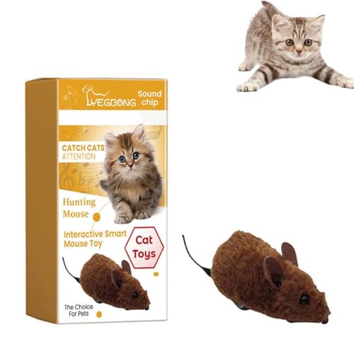 Mouse Toy for Cats and Dogs, Mäusespielzeug für Katzen und Hunde, Maus Plüschtier, Fluffy Mouse Kleines Hundespielzeug, Interaktives Katzenspielzeug Mäuse für Katzenauslauf und gegen Langeweile (1PCS) von LUCKKY