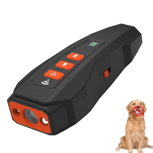 No Bark Ultra, Ultrasonic Dog Bark Deterrent, Anti Bell Gerät Hunde, Antibell für Hunde mit LED-Taschenlampe, Ultraschall Anti Bell Gerät, Aufladbar Handheld Hundetrainings Geräte für Innen Außen (A) No Bark Ultra, Ultrasonic Dog Bark Deterrent, Anti Bell Gerät Hunde, Antibell für Hunde mit LED-Taschenlampe, Ultraschall Anti Bell Gerät, Aufladbar Handheld Hundetrainings Geräte für Innen Außen (A) von LUCKKY