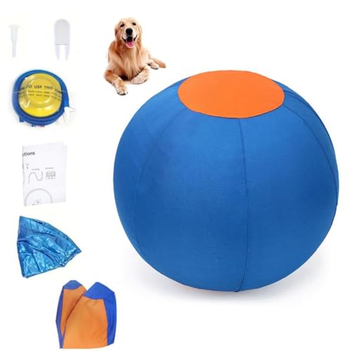Pet Teeth Grinding Inflatable Training Ball, Großer Herding Ball Hund, interaktiv Hundespielzeug, Pferdeball-Trainingsspielzeug, Anti-Burst-Übungsball, Haustier Aktivität Training Spielzeug (B) von LUCKKY