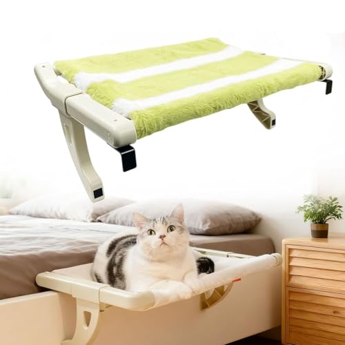 Sniffyuniverse Purrloft Cat Bed, Purrloft Bett für Katzen, Hängendes Katzenbett mit Stabiler Halterung, Katzen Fensterliege Einstellbar, Katzenplattform Für Tische und Fenstersims von LUCKKY