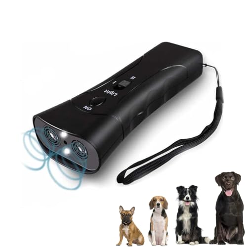 Ultraschall-Antibell-Hundegerät,Ultraschall Anti Bellen Hund Gerät,BarkGuard Anti-Bellgerät für Hunde,3 Ebenen Ultraschall Anti Bell Gerät mit LED-Taschenlampe,Tragbares Antibell für Hunde (Akku-Typ) Ultraschall-Antibell-Hundegerät,Ultraschall Anti Bellen Hund Gerät,BarkGuard Anti-Bellgerät für Hunde,3 Ebenen Ultraschall Anti Bell Gerät mit LED-Taschenlampe,Tragbares Antibell für Hunde (Akku-Typ) von LUCKKY