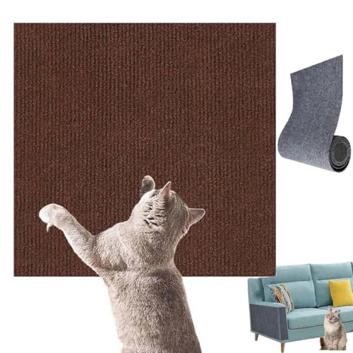 Vowtrlleoy Cat Scratching Cloth,Selbstklebend Kratzmatte Katze,Kratzmatte Katze Wand,Kratzschutz Sofa Katze,DIY Trimmbarer Katzen Kratzmatte für Schützt Teppiche Sofa Möbelschutz (Braun, 40 * 100CM) Vowtrlleoy Cat Scratching Cloth,Selbstklebend Kratzmatte Katze,Kratzmatte Katze Wand,Kratzschutz Sofa Katze,DIY Trimmbarer Katzen Kratzmatte für Schützt Teppiche Sofa Möbelschutz (Braun, 40 * 100CM) von LUCKKY