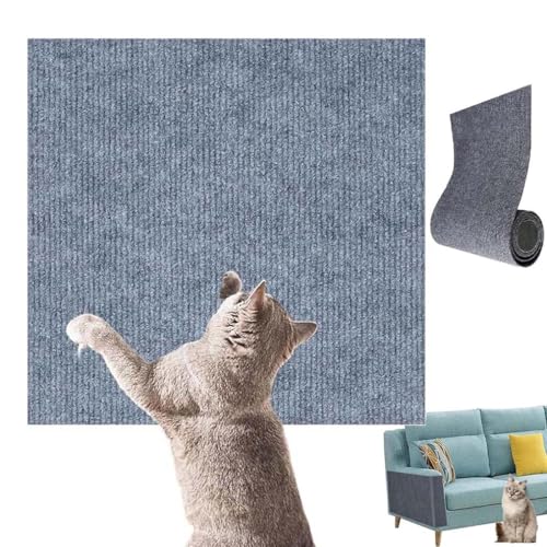 Vowtrlleoy Cat Scratching Cloth,Selbstklebend Kratzmatte Katze,Kratzmatte Katze Wand,Kratzschutz Sofa Katze,DIY Trimmbarer Katzen Kratzmatte für Schützt Teppiche Sofa Möbelschutz (Hellgrau, 40*100CM) Vowtrlleoy Cat Scratching Cloth,Selbstklebend Kratzmatte Katze,Kratzmatte Katze Wand,Kratzschutz Sofa Katze,DIY Trimmbarer Katzen Kratzmatte für Schützt Teppiche Sofa Möbelschutz (Hellgrau, 40*100CM) von LUCKKY