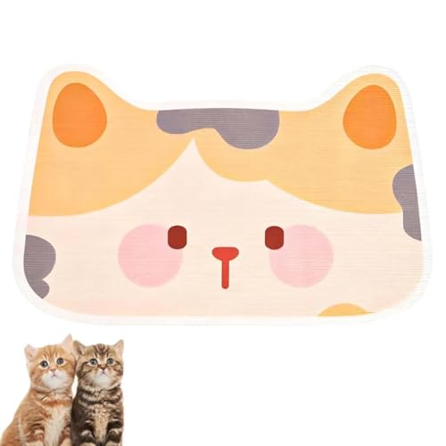 Wall Mounted Cat Scratcher, Kratzmatte für Katzen, Selbstklebend Kratzmatte Katze, Wand- und Boden-Kratzbrett für Katzen, Kratzbrett Katze Kratzmatten zum Schutz von Möbeln und Katzenkrallen (A) von LUCKKY