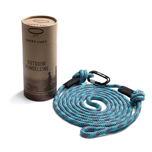 LUCKY LUCY Hundeleine 3m, für mittel & große Hunde, reflektierend, mit starkem Aluminium Karabiner, schöner Seeblau LUCKY LUCY Hundeleine 3m, für mittel & große Hunde, reflektierend, mit starkem Aluminium Karabiner, schöner Seeblau von LUCKY LUCY