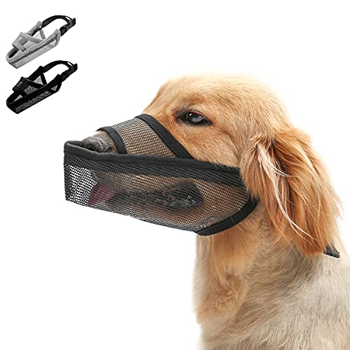 LUCKYPAW Hundemaulkorb gegen Beißen, Lecken und Kauen für kleine, mittelgroße und große Hunde, trinkbarer Maulkorb mit atmungsaktivem Netz und verstellbarem Gurt LUCKYPAW Hundemaulkorb gegen Beißen, Lecken und Kauen für kleine, mittelgroße und große Hunde, trinkbarer Maulkorb mit atmungsaktivem Netz und verstellbarem Gurt von LUCKYPAW