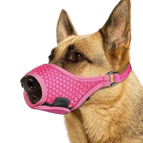 LUCKYPAW Weicher Maulkorb für mittelgroße und große Hunde, Beagle, Labrador, Deutscher Schäferhund, Maulkorb gegen Beißen und Kauen, verstellbarer, atmungsaktiver Mundschutz für Fellpflege LUCKYPAW Weicher Maulkorb für mittelgroße und große Hunde, Beagle, Labrador, Deutscher Schäferhund, Maulkorb gegen Beißen und Kauen, verstellbarer, atmungsaktiver Mundschutz für Fellpflege von LUCKYPAW