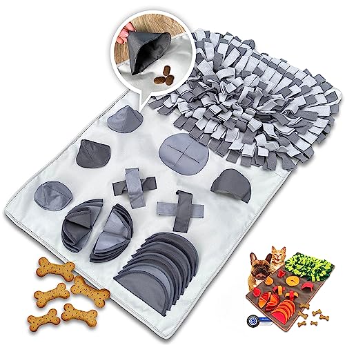 LUCON Schnüffelteppich für Hunde & Katzen 11 spannende Elemente mit PAWerful3 Robustes Intelligenzspielzeug XXL 100x60cm Spielzeug für alle Rassen Geschenkidee grau LUCON Schnüffelteppich für Hunde & Katzen 11 spannende Elemente mit PAWerful3 Robustes Intelligenzspielzeug XXL 100x60cm Spielzeug für alle Rassen Geschenkidee grau von LUCON
