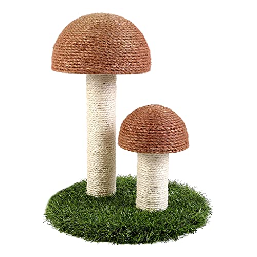 Kratzsäule, niedliches Pilzförmiges Kratzspielzeug für den Innenbereich, schützt Rpets und Sofas, Haustier-Backenzähne Kratzsäule, niedliches Pilzförmiges Kratzspielzeug für den Innenbereich, schützt Rpets und Sofas, Haustier-Backenzähne von LUDAKE